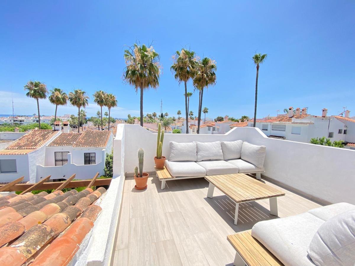 Villa Townhouse W/Sea View & Garden Estepona Exterior foto