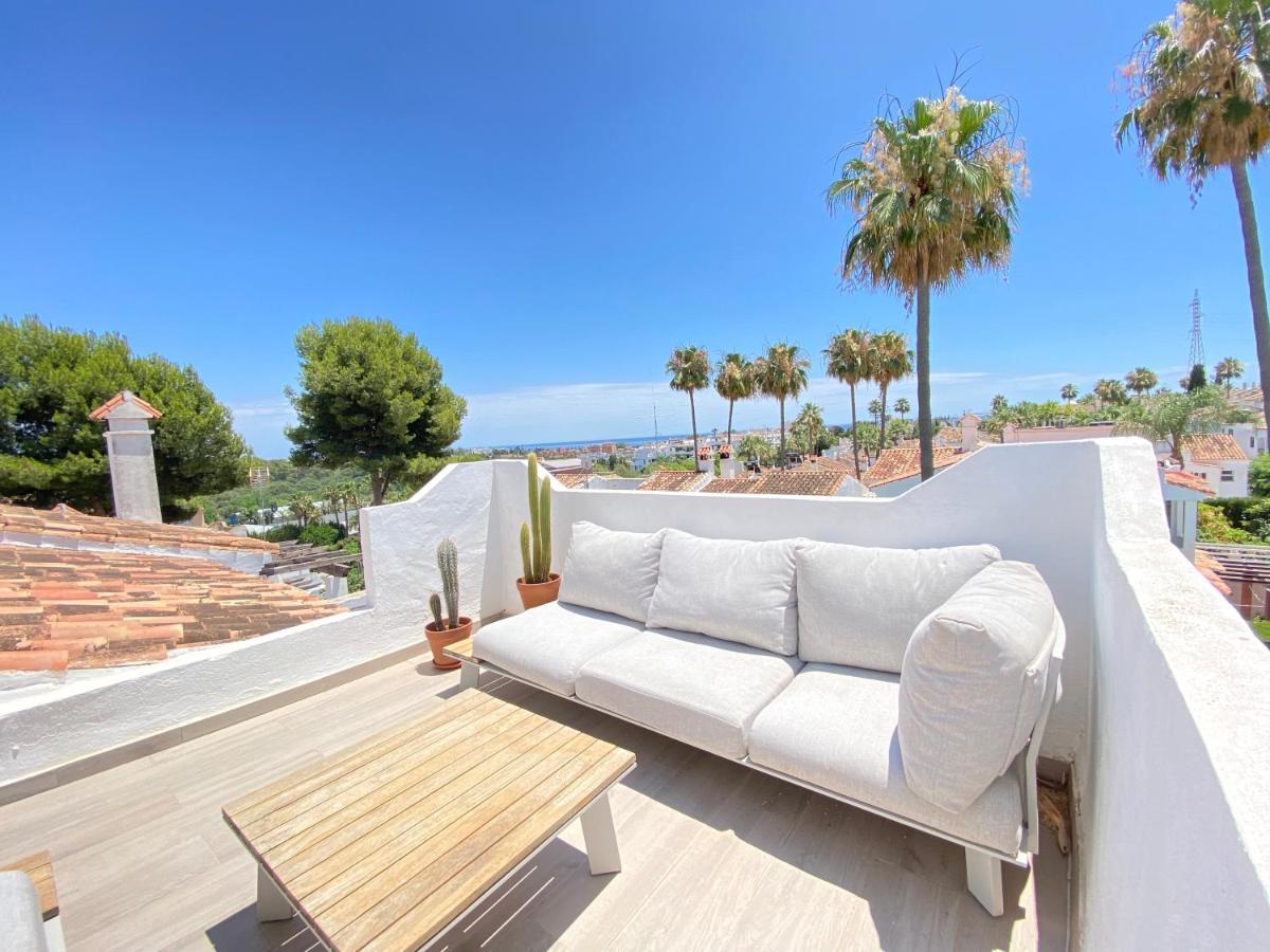 Villa Townhouse W/Sea View & Garden Estepona Exterior foto